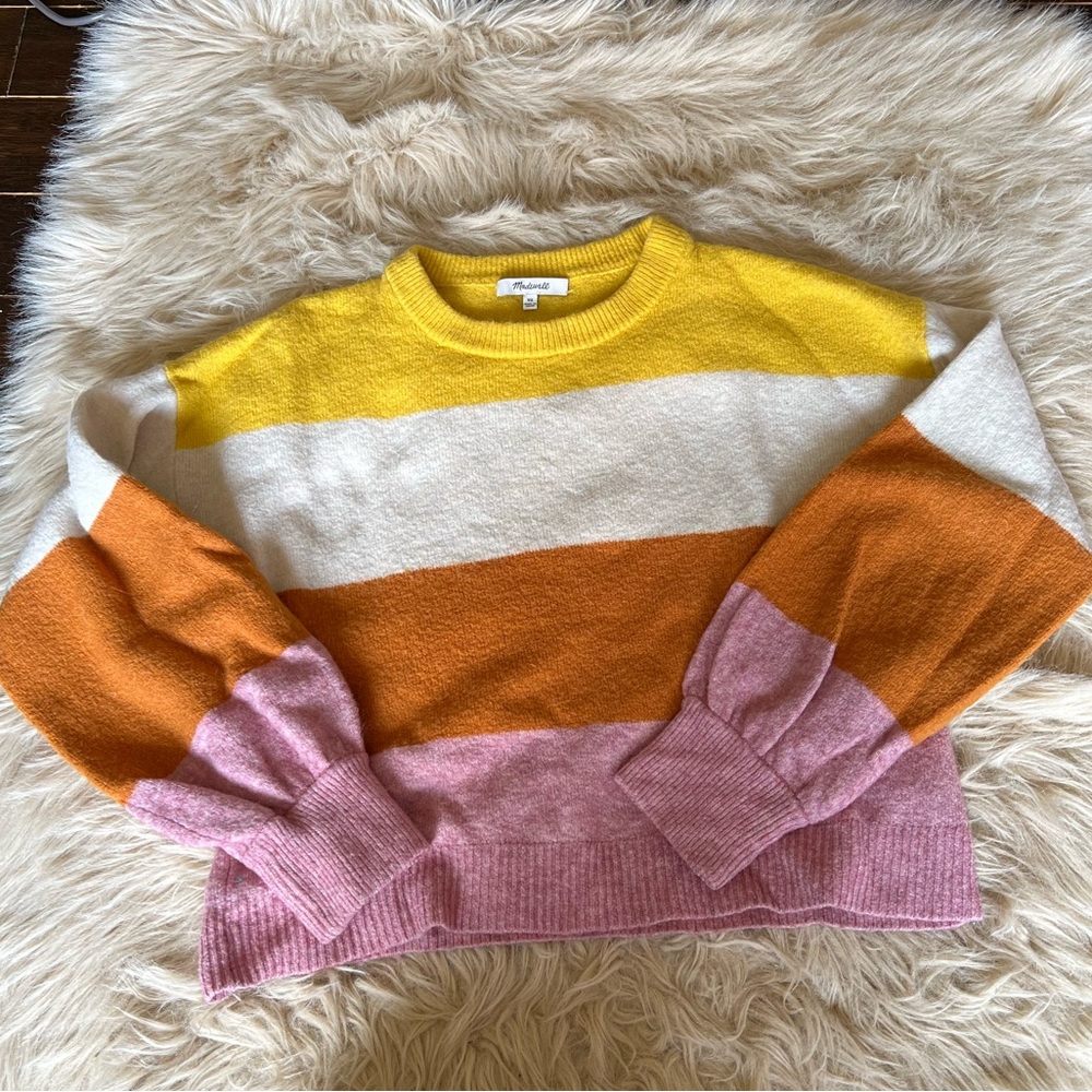 Madewell puffy sleeve sweater